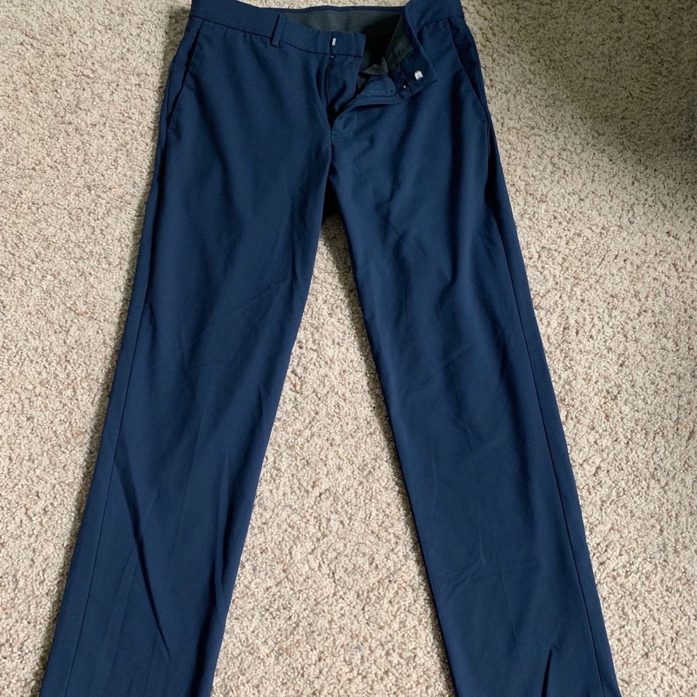 J M Haggar Premium Stretch Dress Pants, Navy